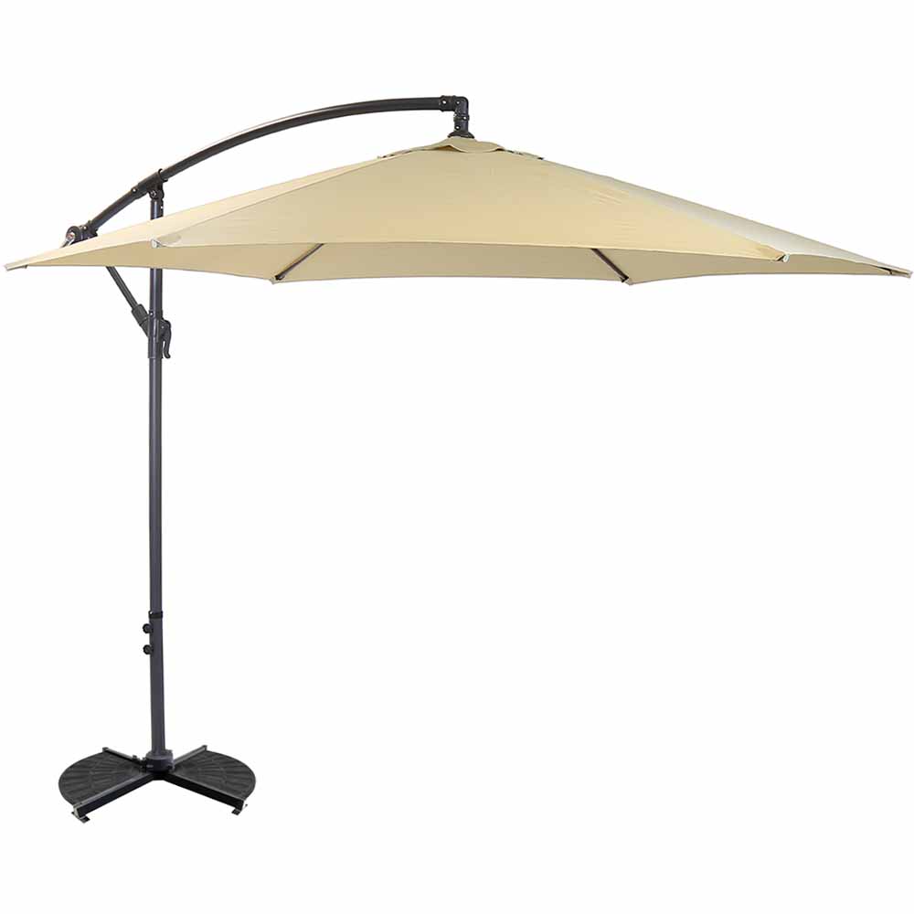 b and q garden umbrella base